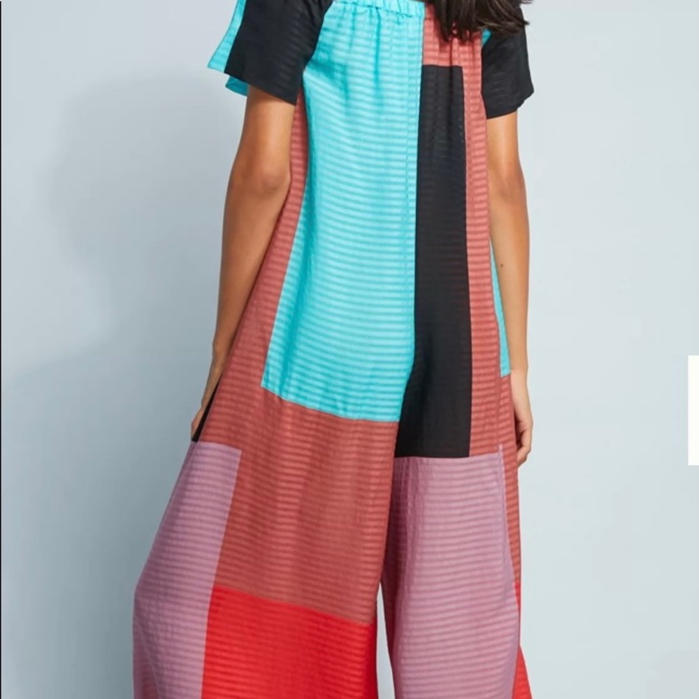 ***SOLD***Anthropologie Mara Hoffman Blanche Colorblock Jumpsuit - Picture 3 of 4